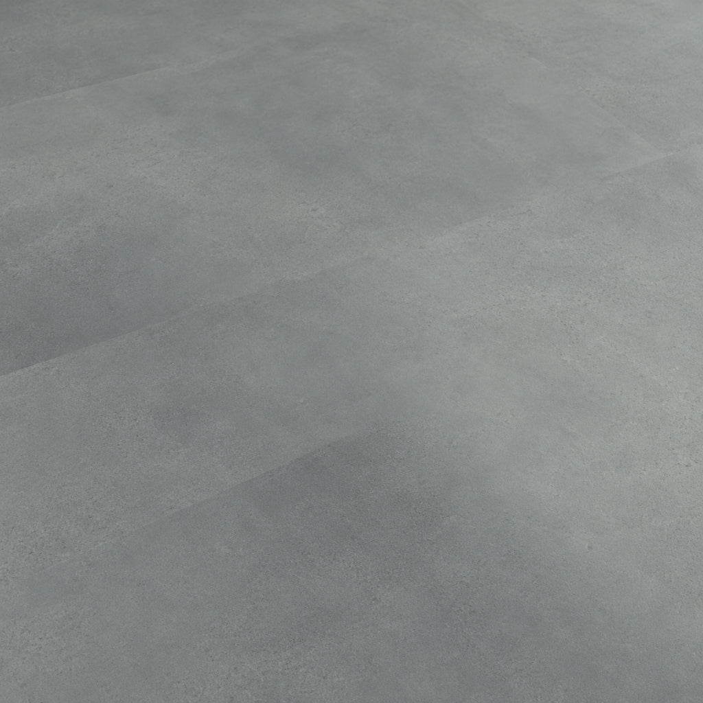 Nahaufnahme der Oberfläche von Klick Vinyl Fliese Gran in heller Betonoptik mit feiner Struktur von Floor4all