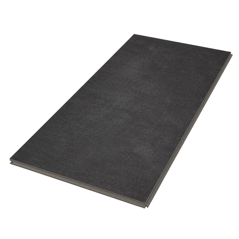 Klick Vinyl Fliesenoptik Solcora Charcoal als freigestellte Großformat-Fliese von Floor4all