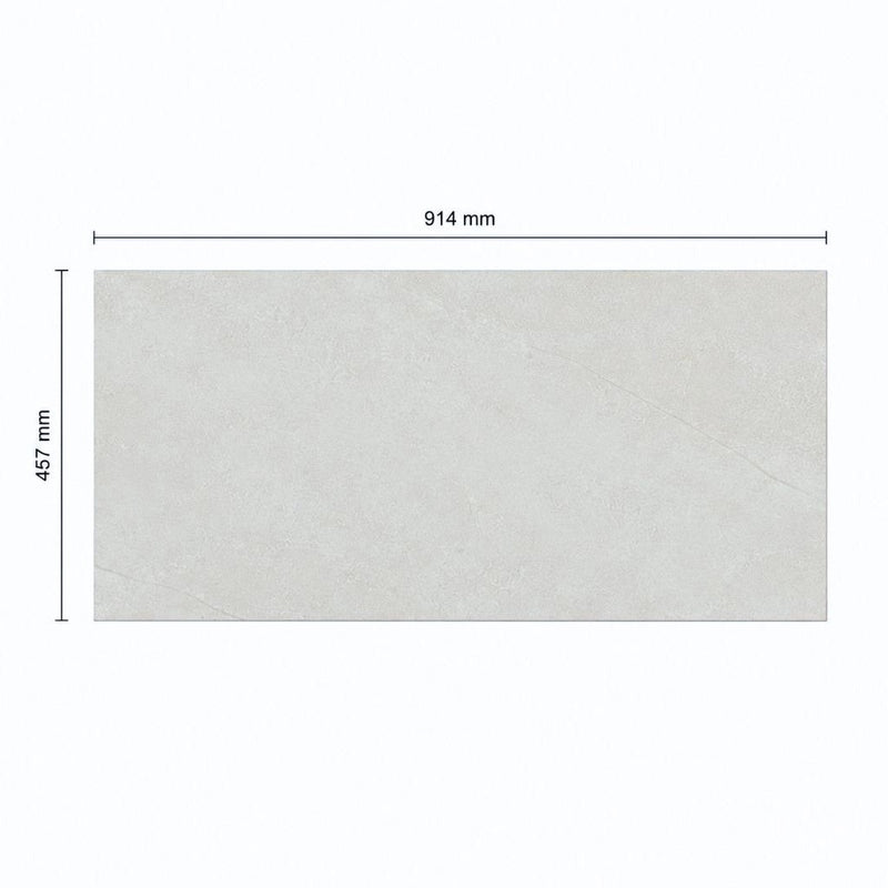 Detailansicht Klick Vinylboden GreenLine XL Travertin Fliesenoptik mit realistischer Steinstruktur von Floor4all