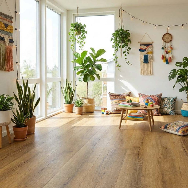 Klick Vinylboden GreenLine Silent Sommer Eiche mit Trittschalldämmung - Floor4all