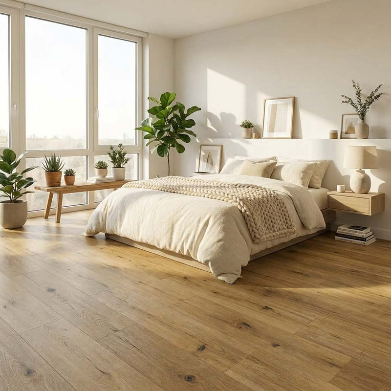 Klick Vinylboden GreenLine Silent Sommer Eiche mit Trittschalldämmung - Floor4all