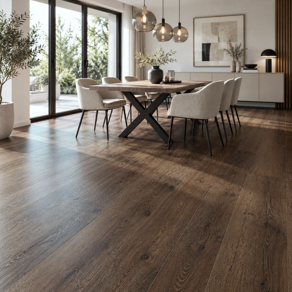 Klick Vinylboden Green Spirit Tatar mit Trittschalldämmung Esszimer - Floor4all