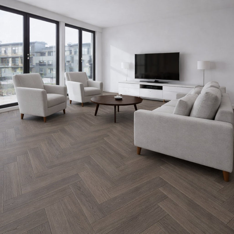 Klick Vinyl Eiche Trelleborg Fischgrät - Floor4all