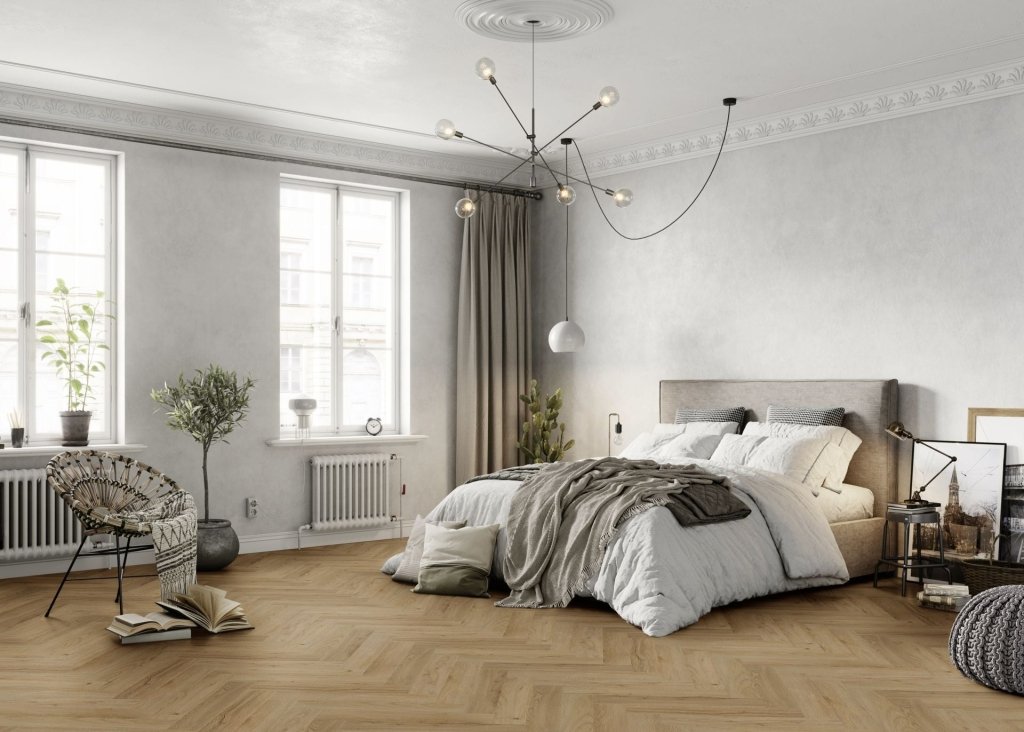 Klick Vinyl Fresh Oak Authentic 50 - 05 Fischgrät Glasgow Repac - Floor4all