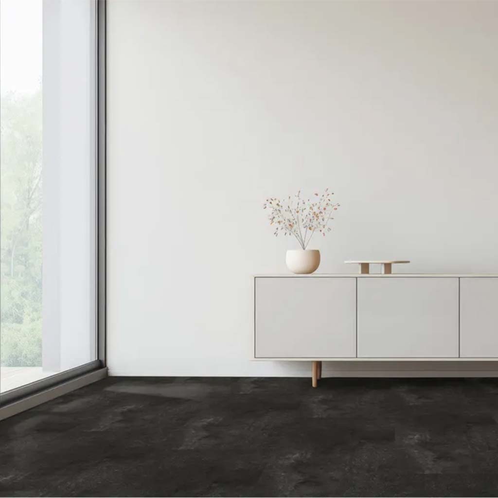 Klick Vinyl Fliesenoptik Beton dunkel - Floor4all