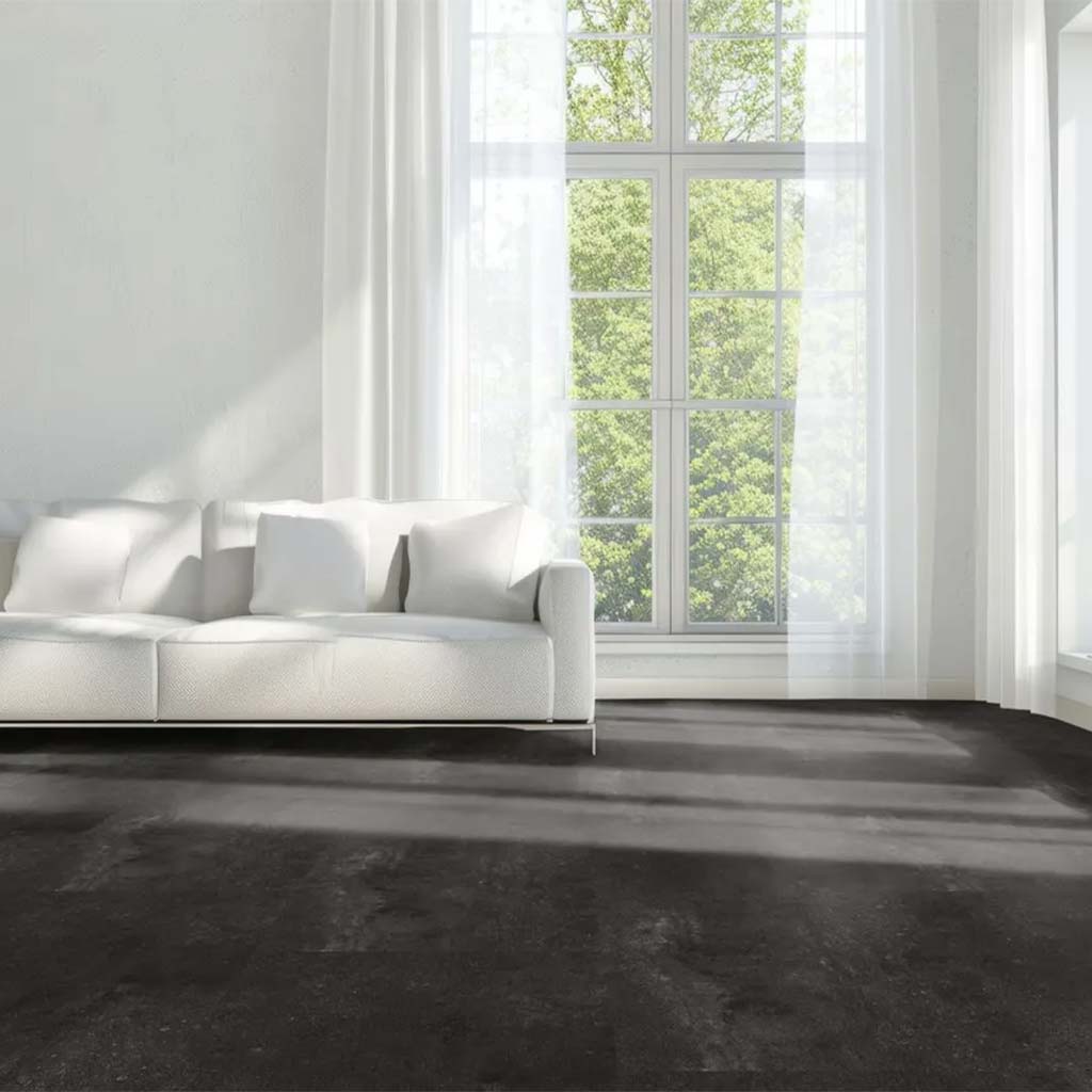 Klick Vinyl Fliesenoptik Beton dunkel - Floor4all