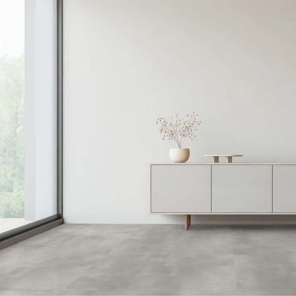 Klick Vinyl Fliesenoptik Beton hell - Floor4all