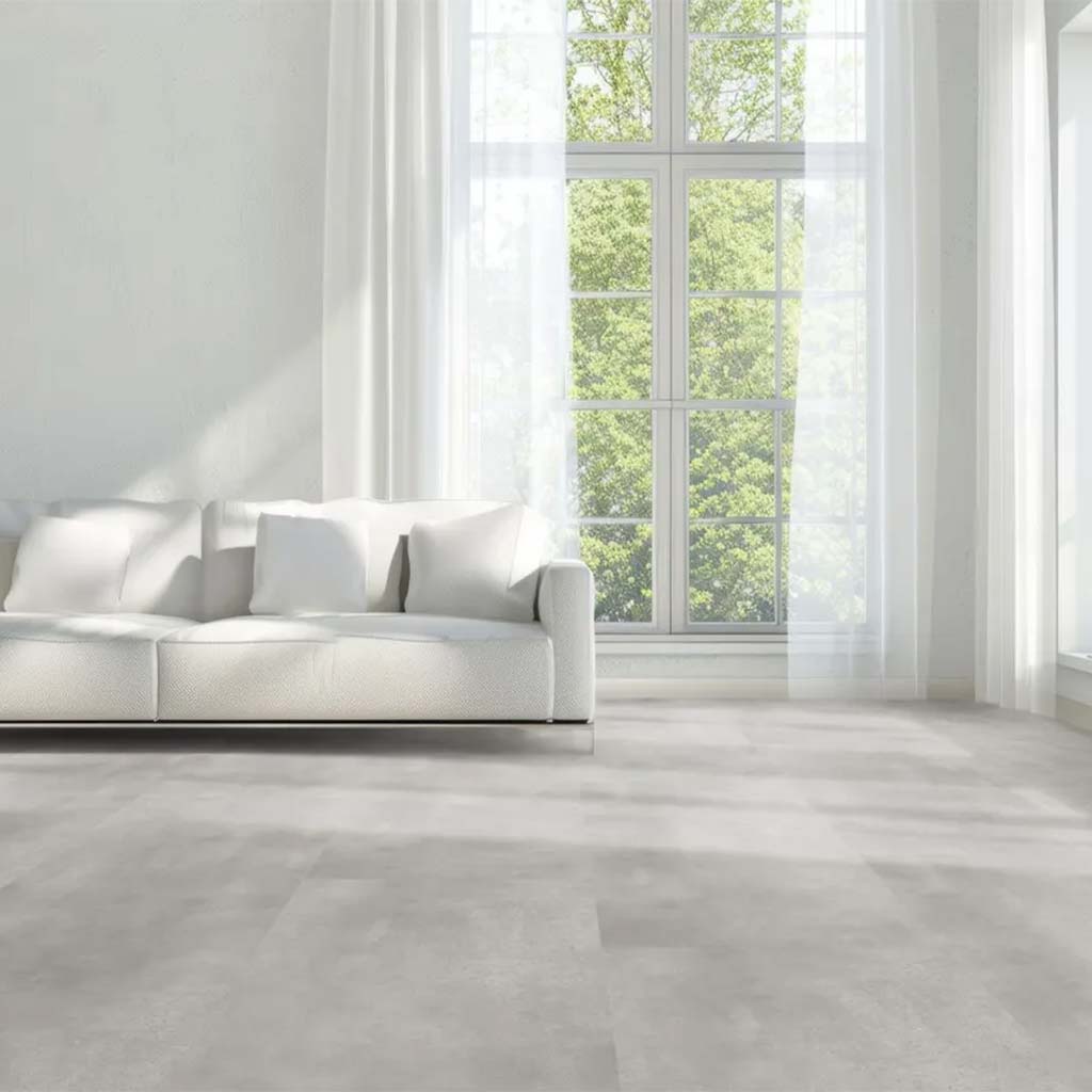 Klick Vinyl Fliesenoptik Beton hell - Floor4all