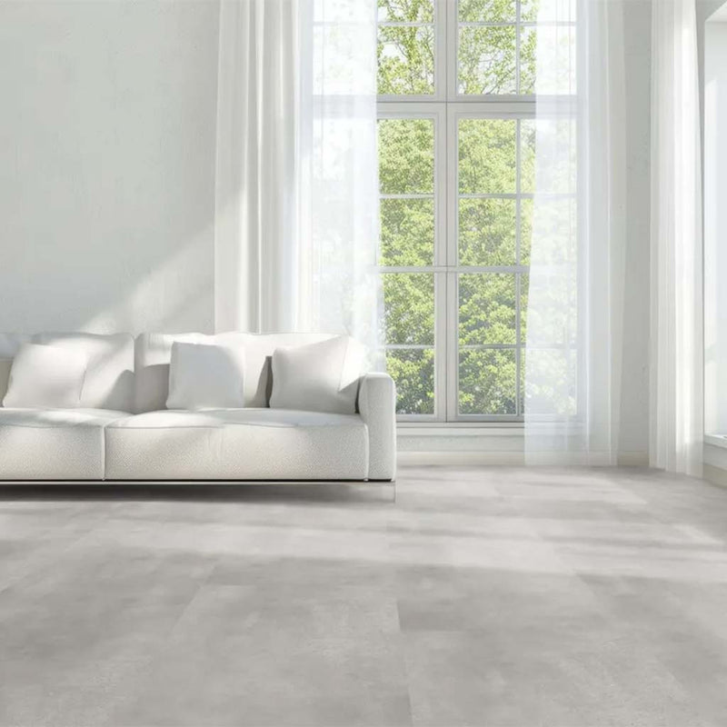 Klick Vinyl Fliesenoptik Beton hell - Floor4all