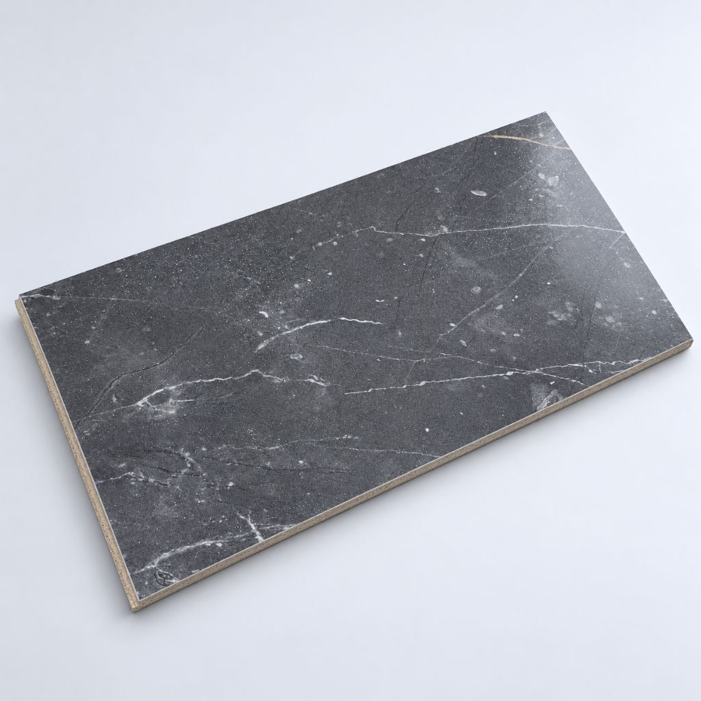 Klick Laminat Fliesenoptik Premium Botticino Classico Dark als freigestellte Fliese von Floor4all