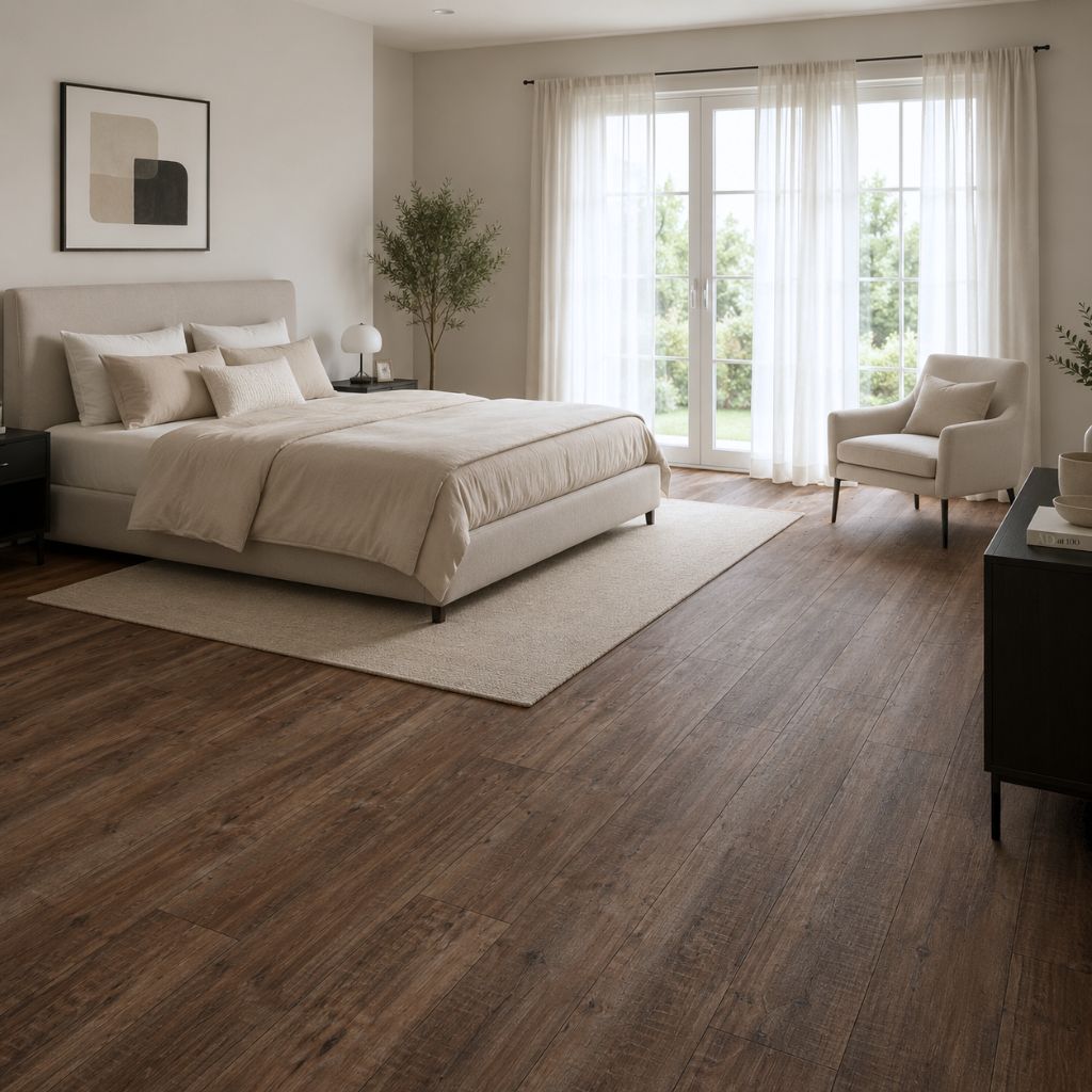 Laminat Kronotex Exquisit plus Gala Eiche Natur XL Landhausdiele im Schlafzimmer von Floor4all