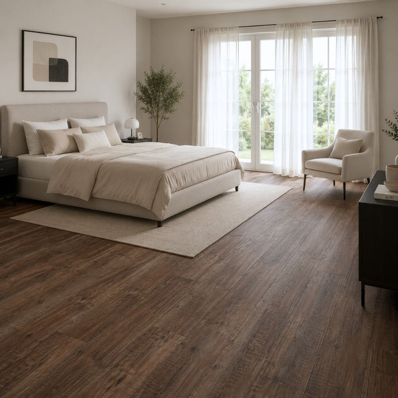 Laminat Kronotex Exquisit plus Gala Eiche Natur XL Landhausdiele im Schlafzimmer von Floor4all