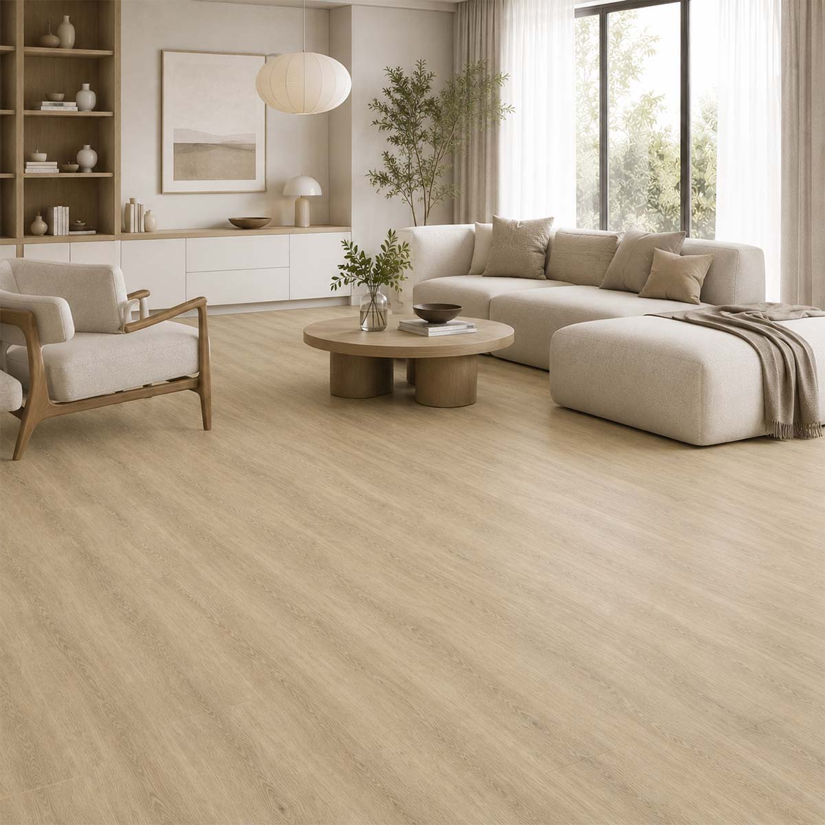 Laminat Kronotex Robusto Phalsbourg Eiche Landhausdiele in einem modernen Flur