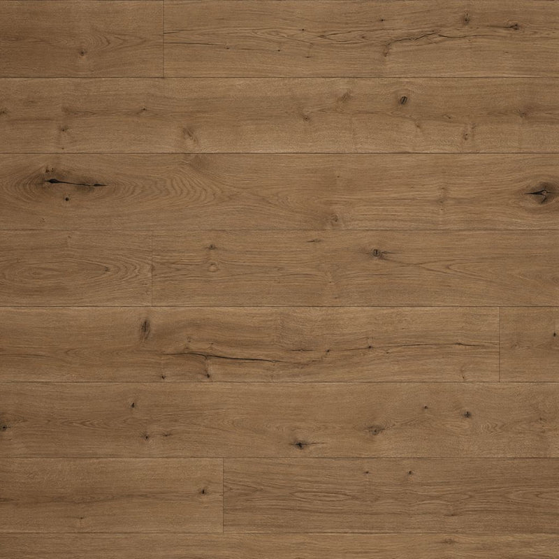 Nahaufnahme der gebürsteten, naturgeölten Holzmaserung von Parkett Eiche Pulara