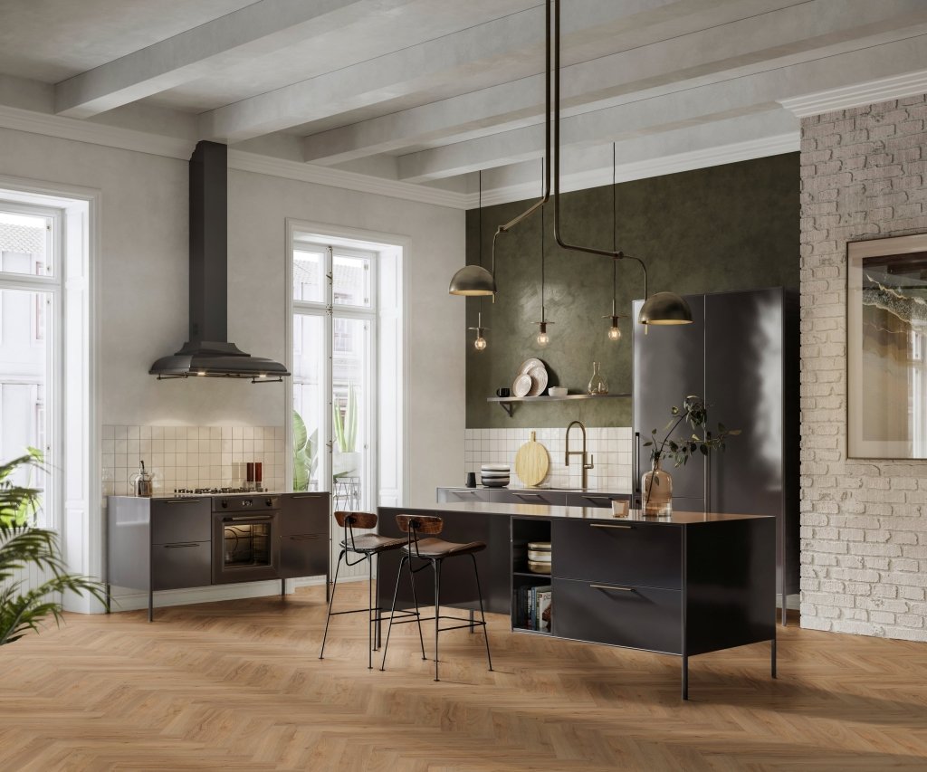 Klick Vinyl Fischgrät Fresh Oak Authentic Pure 1040 von Floor4all